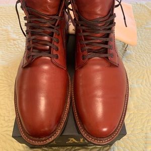 ALDEN Stanyan Plain Toe Burnished DRK Tan (D3811C)